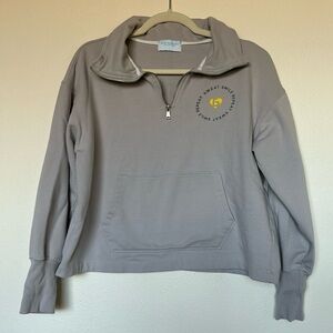 Burn Bootcamp- quarter zip sweatshirt, size small